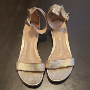 Gianvito Rossi Metallic Gold Sandals